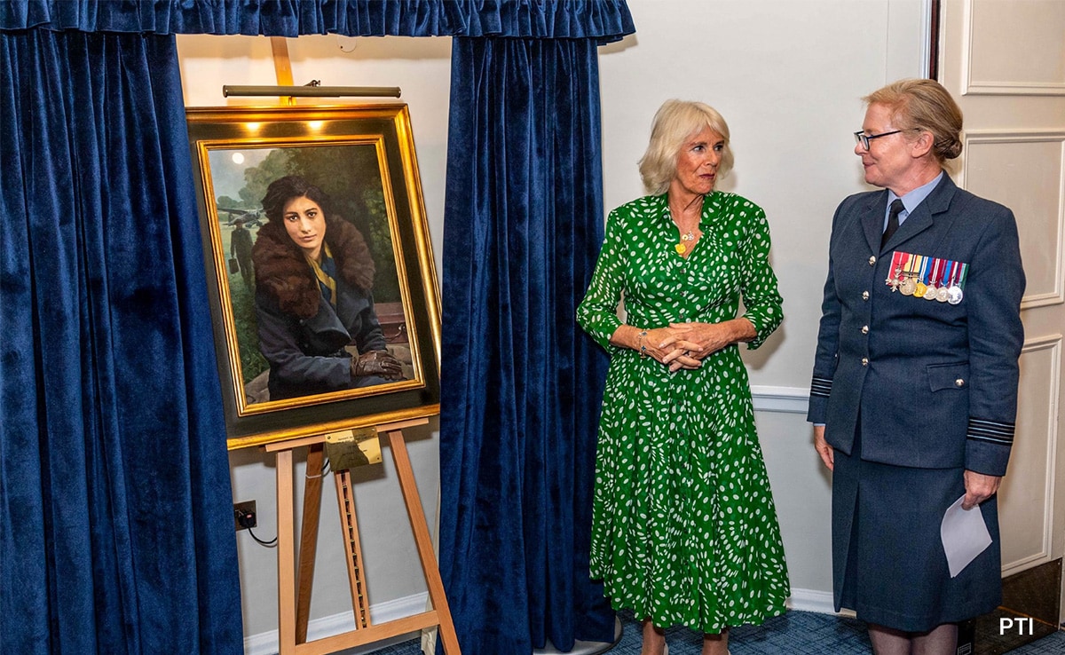 Britain’s Queen Camilla Unveils Portrait Of Indian-Origin Spy Noor Inayat Khan