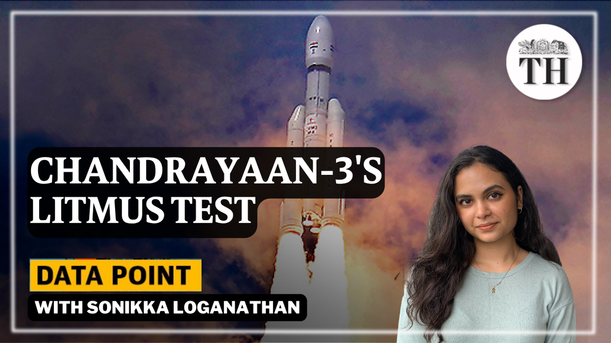 Watch | Data Point: How tough is it to land Chandrayaan-3’s Vikram lander on the moon?