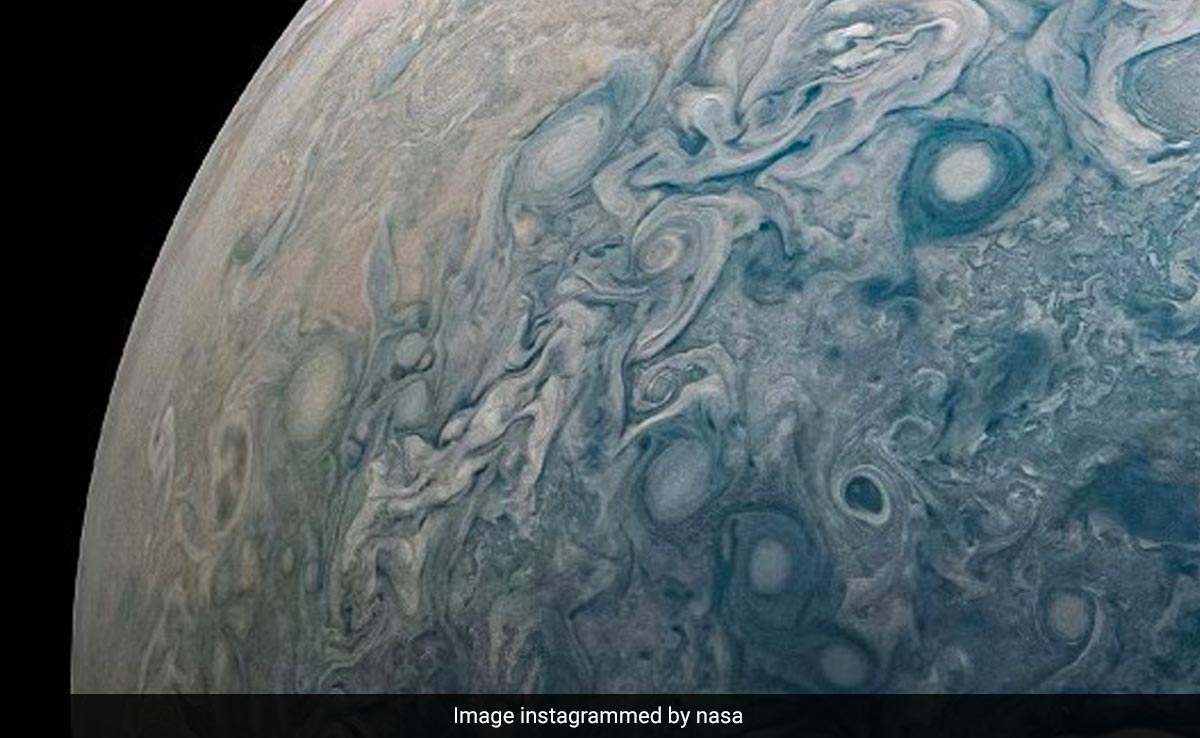 NASA’s Juno Shares Stunning Close-Up Images Of Jupiter And Its Storms