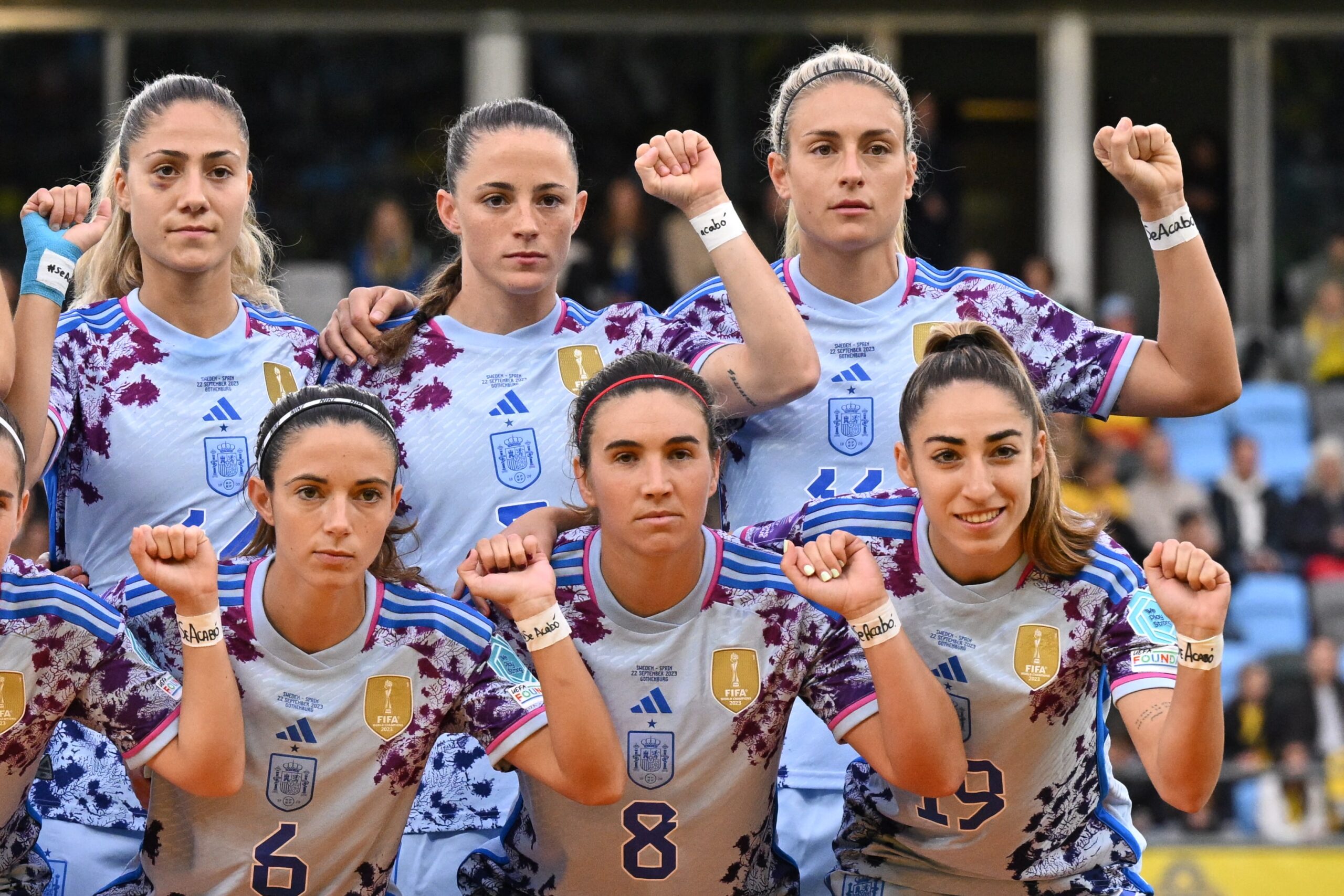 Spain And Sweden Women’s Footballers Stage ‘It’s Over’ Protest