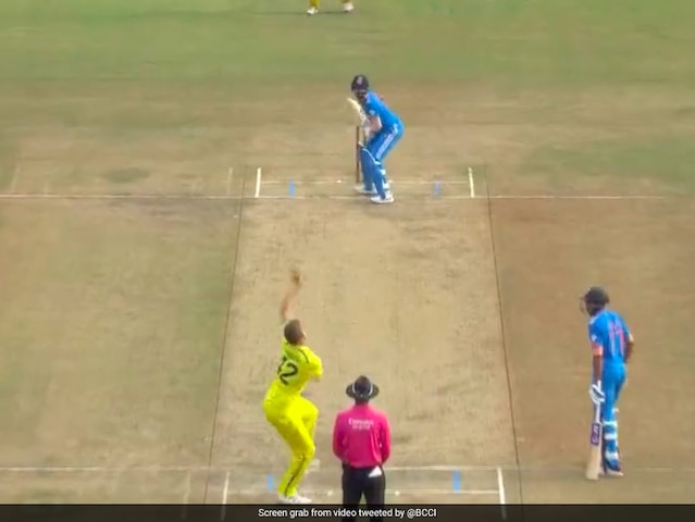 India vs Australia: KL Rahul’s Mammoth Six Lands On Roof Of Indore’s Holkar Stadium. Watch