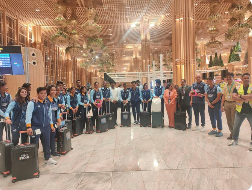 India Women’s Cricket Team Leaves For China To Participate In Asian Games