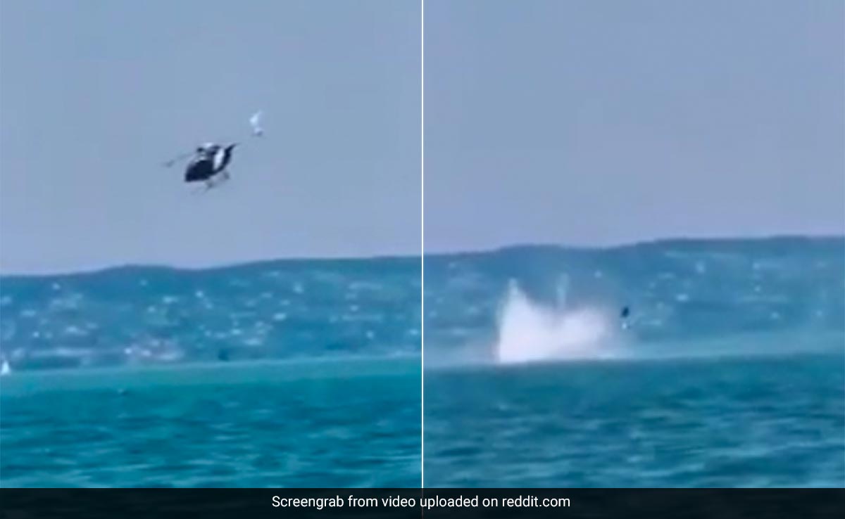 Video Captures The Moment A Police Helicopter Crashed Into A Lake In Hungary
