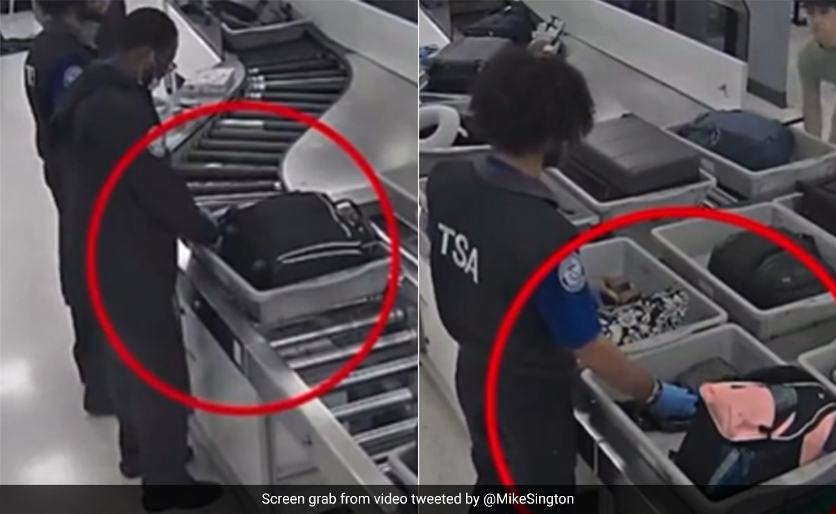US Airport Officers Caught On Camera Stealing Money From Passengers’ Bags