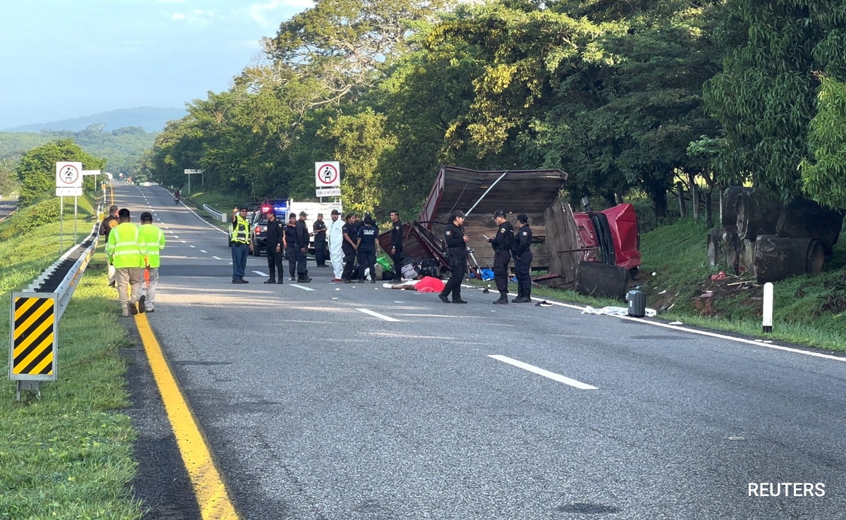 10 Migrants Killed, 17 Injured After Speeding Truck Overturns In Mexico