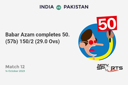 India vs Pakistan live score over Match 12 ODI 26 30 updates