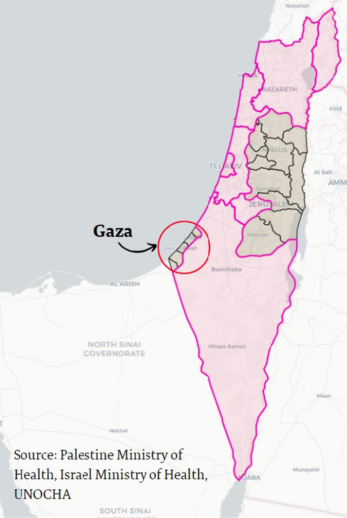 The Gaza Strip and the West Bank: physically situating the Israel-Palestine conflict