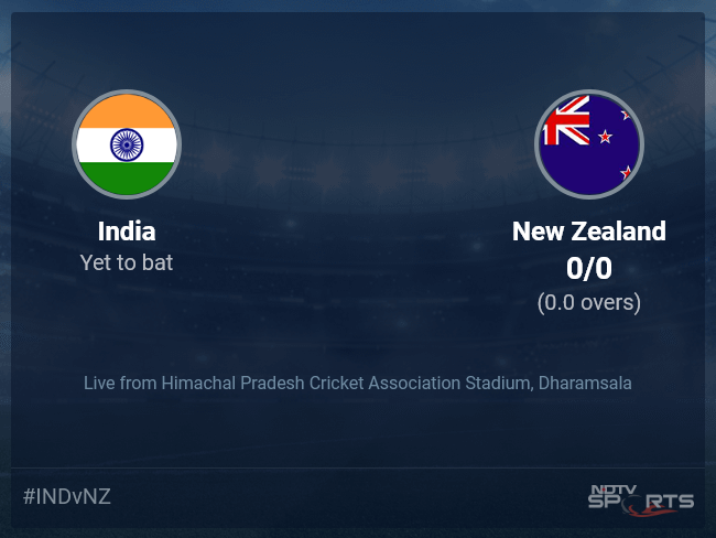 India vs New Zealand live score over Match 21 ODI 1 5 updates