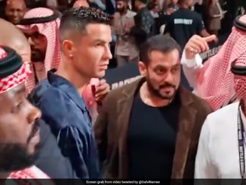 Cristiano Walks Past Salman Khan, Hugs Ronaldo In Never-Seen-Before Crossover. Watch