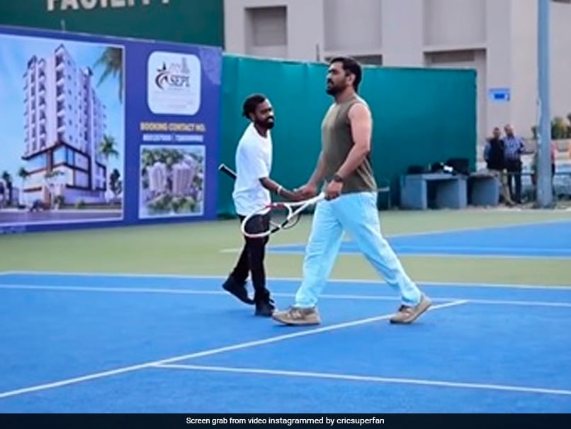 MS Dhoni’s Skills On Tennis Court Amazes Internet. Fans Can’t Keep Calm. Watch