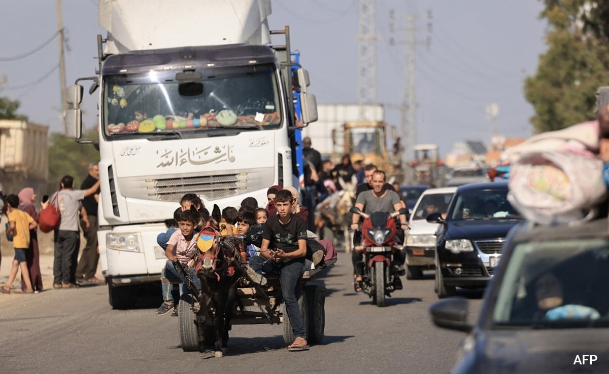 Thousands Flee As Israel Raids Gaza Strip