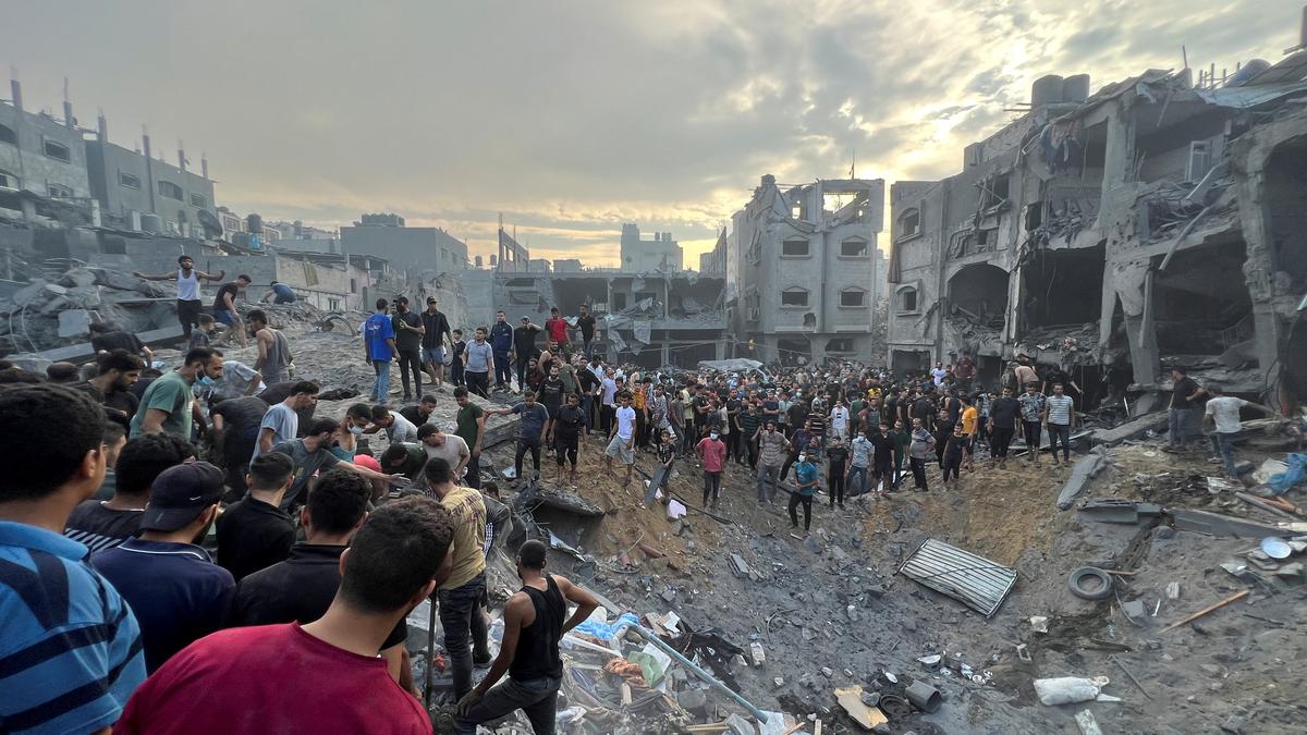 Israeli airstrikes crush apartments in Gaza’s Jabalia refugee camp, as ground troops battle Hamas militants