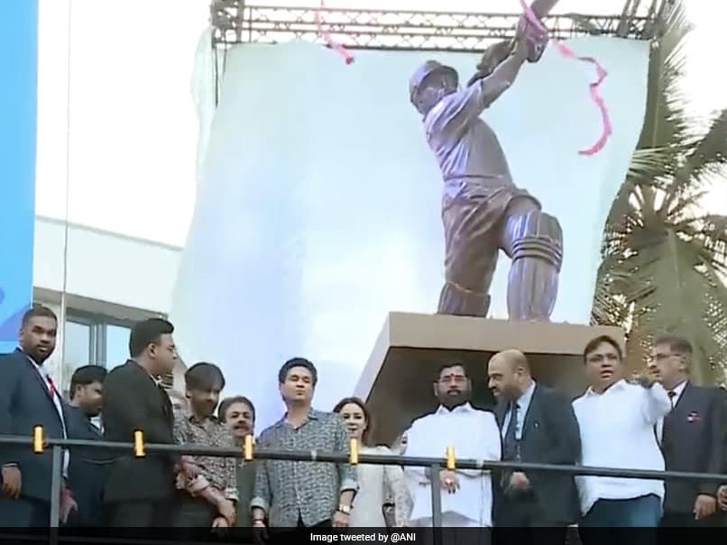 Sachin Tendulkar’s Statue Unveiled At Wankhede Stadium, Where India Won The 2011 Cricket World Cup. Watch
