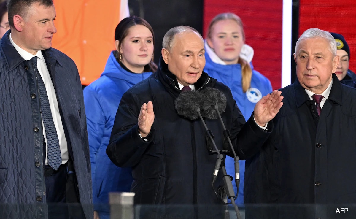 Putin Addresses Red Square Crowd After Election Win Blasted By West