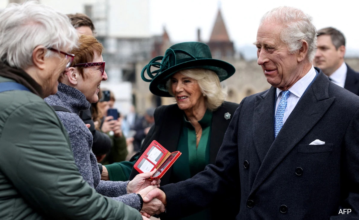 King Charles Attends Easter Sunday Church Service