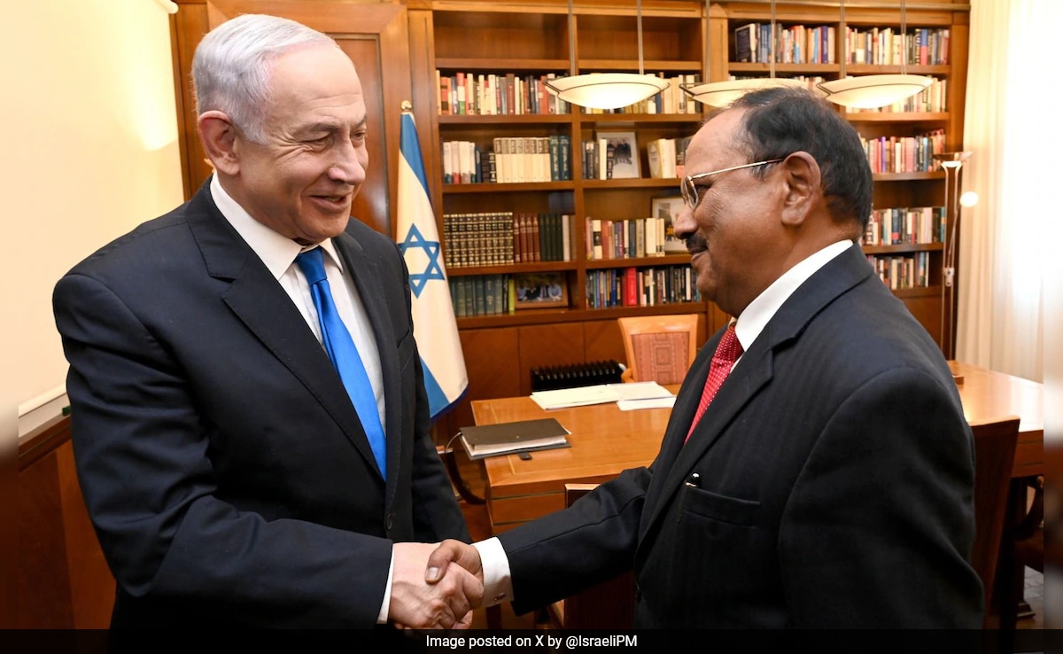 Ajit Doval Meets Israeli PM Benjamin Netanyahu, Discuss Gaza War, Humanitarian Aid