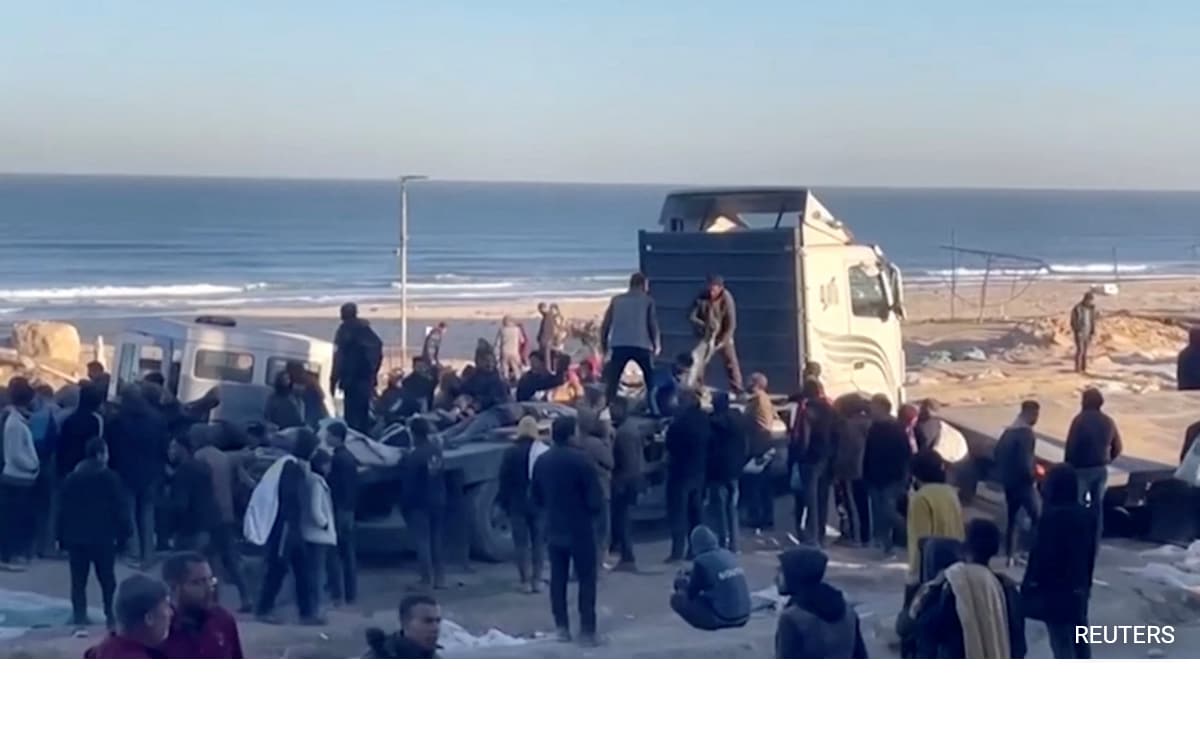 Deadly Scenes As Desperate Gazans Rush Aid Trucks: Pity Us