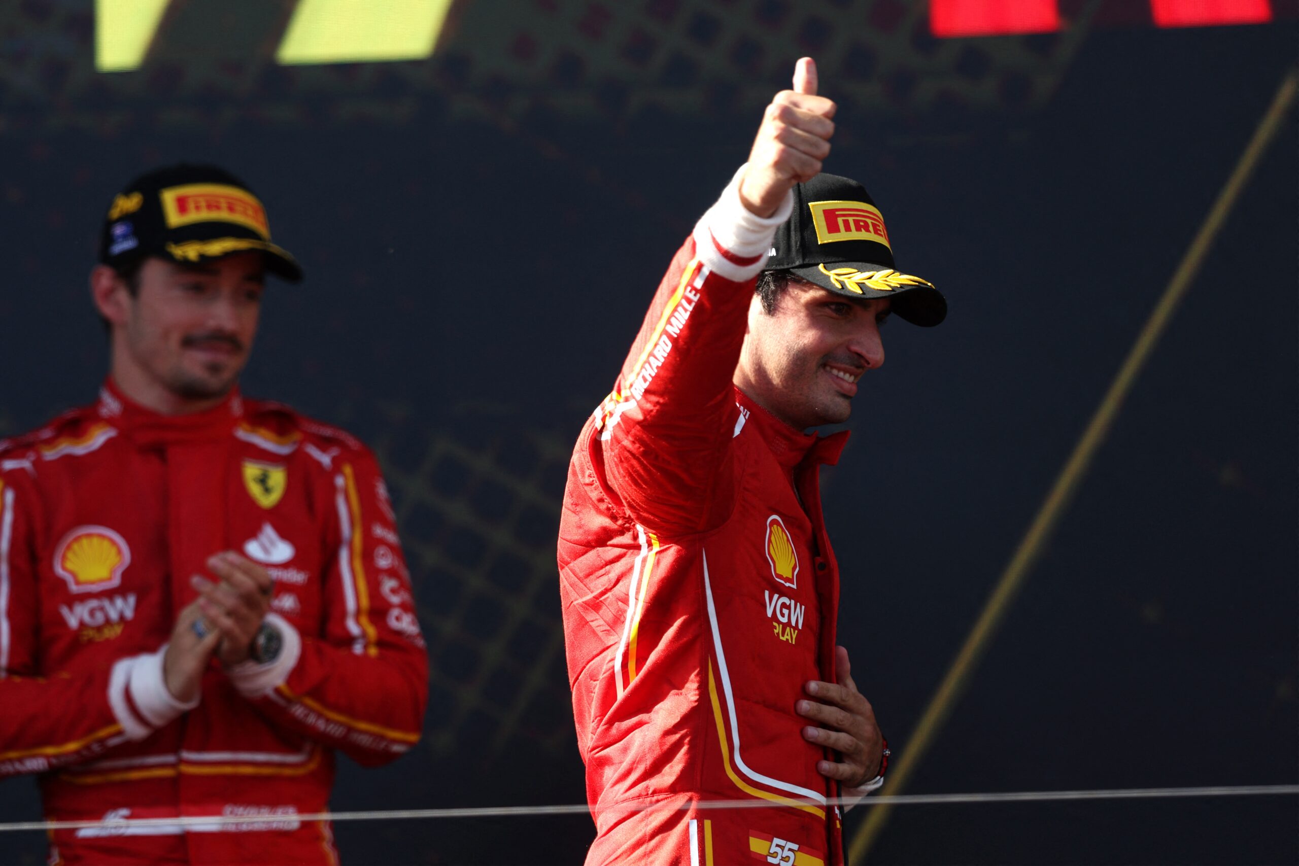 Carlos Sainz Wins Australian GP In Ferrari 1-2 After Max Verstappen’s DNF