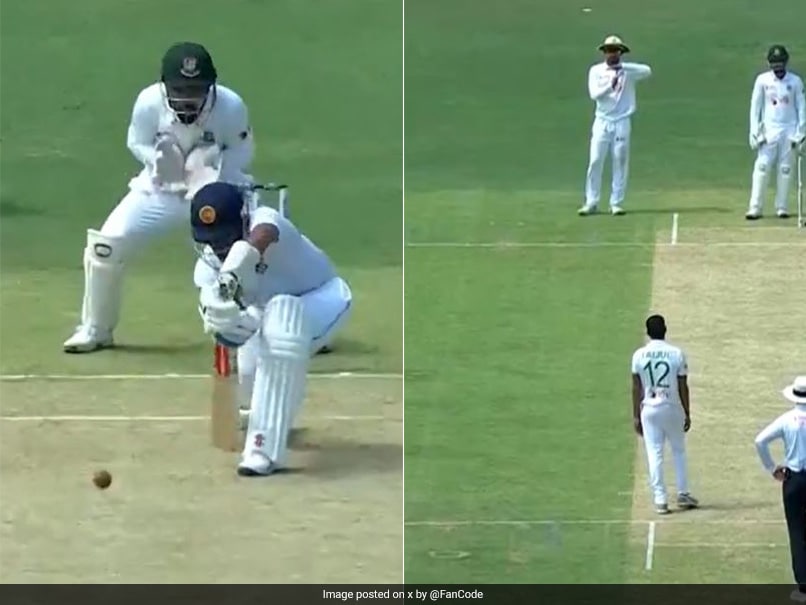 “Either Drunk Or Drugged”: Bangladesh’s Bizarre DRS Call On SL Star’s Forward Defence Viral. Watch
