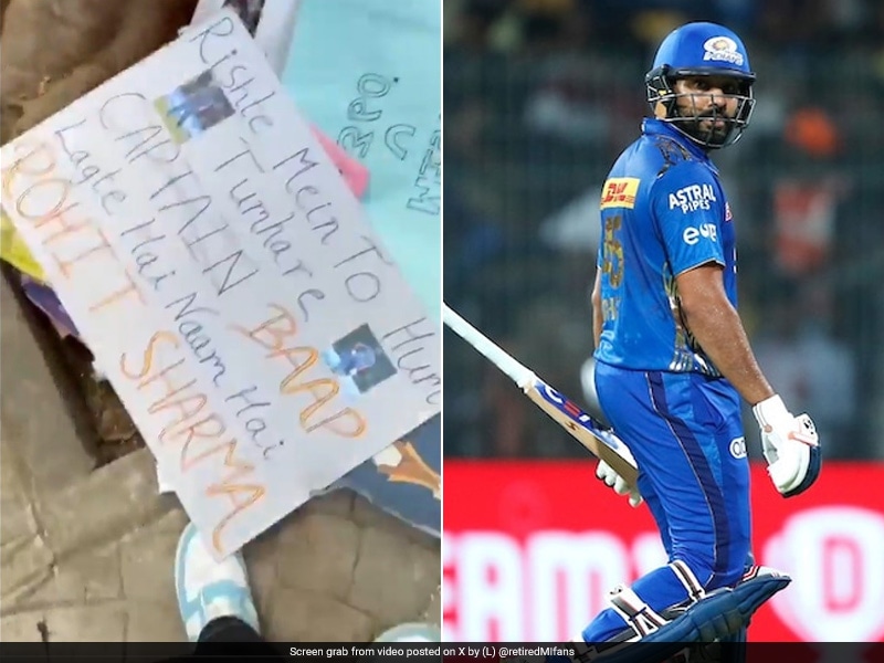 ‘Rohit Sharma’ Placards Not Allowed At Wankhede Stadium? Video Goes Viral During MI vs RR IPL Game