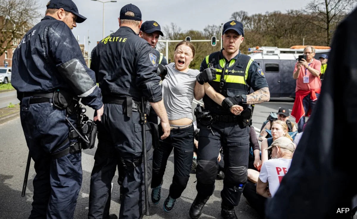 Greta Thunberg Detained By Cops At Dutch Protest Against Fossil Fuel Subsidies