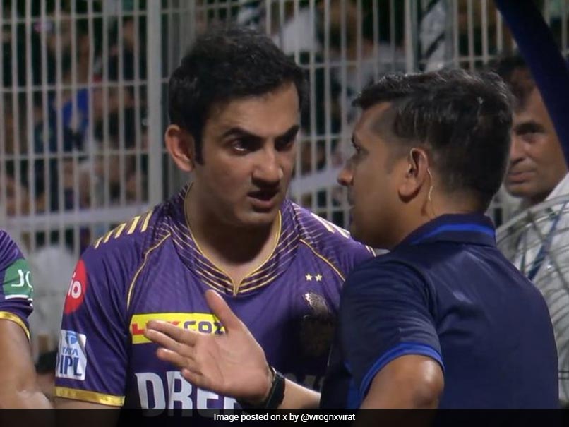 After KKR’s Loss, Gautam Gambhir’s Heated Argument With Official Goes Viral. Watch