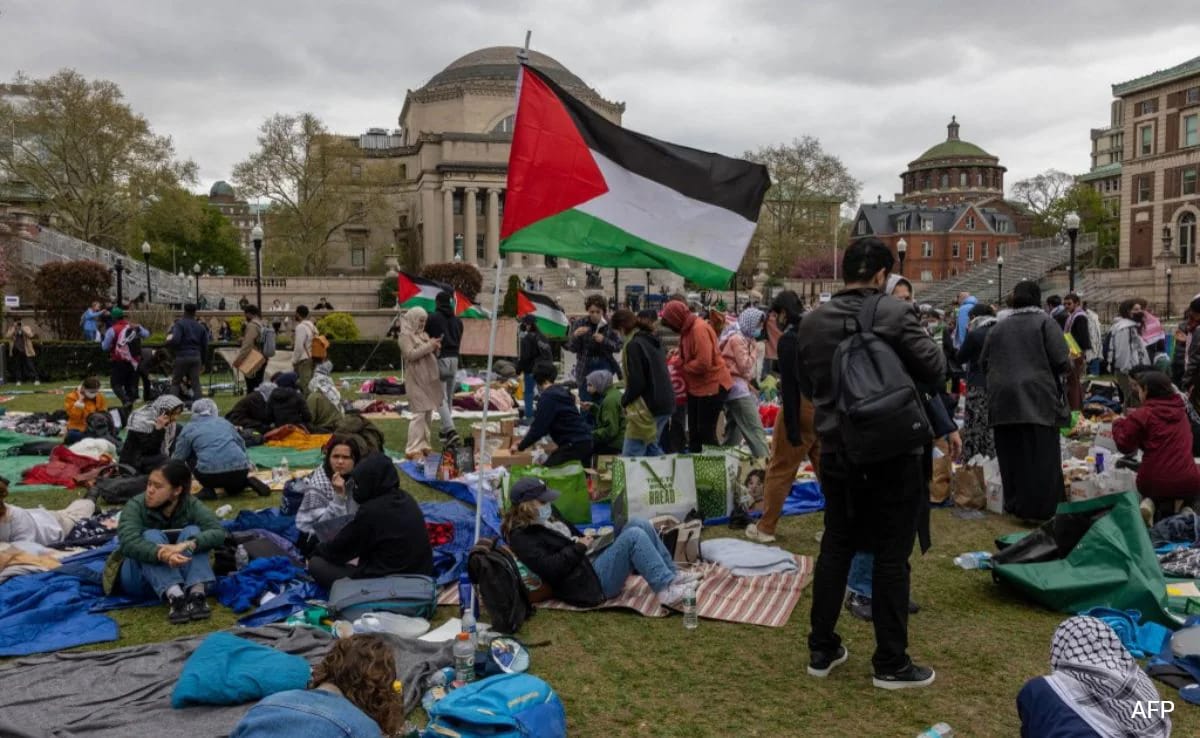 Pro-Palestine Rally At Columbia University Draws Backlash Over Antisemitism