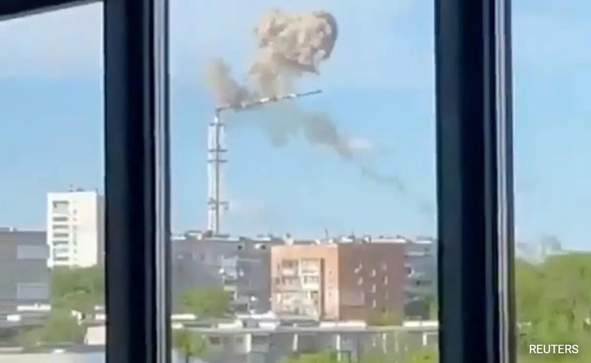 240-Meter TV Tower Collapses In Ukraine After Russian Strike: Report