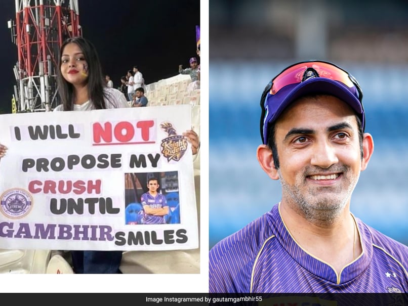 Gautam Gambhir Responds After KKR Fan Girl’s Viral Plea: “Will Not Propose…”