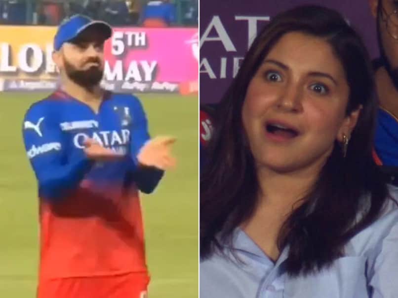 Virat Kohli’s Animated Gesture Towards Anushka Sharma During IPL Game Goes Viral – Watch