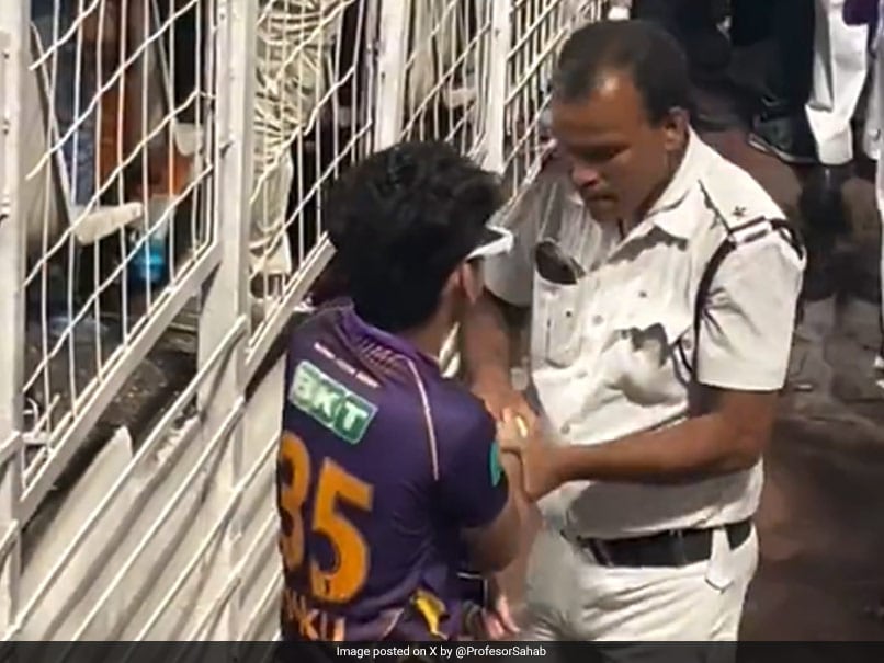 What Happened As KKR Fan Tried Stealing Match-Ball From IPL 2024 Match. Viral Video