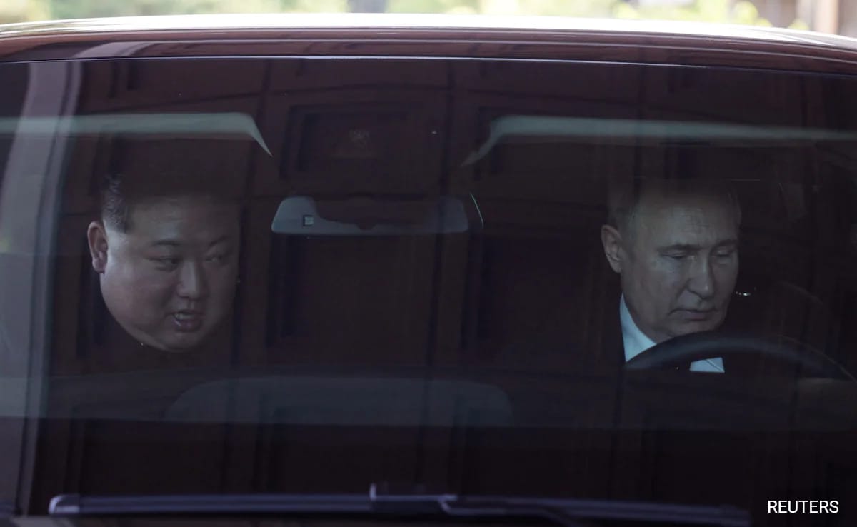 Putin, Kim Jong Un Take Turns To Drive Each Other In Russian-Made Limousine