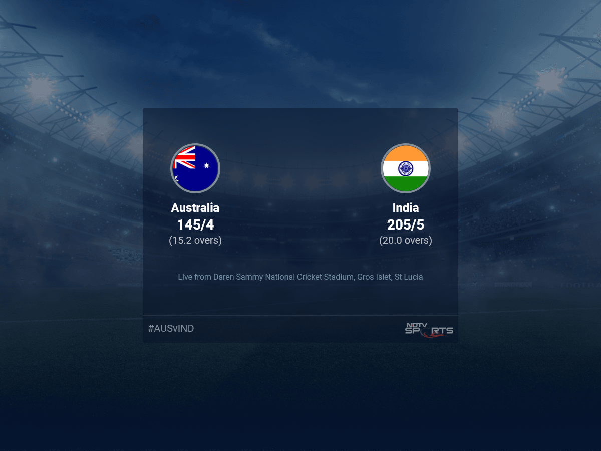 Australia vs India live score over Super Eight – Match 11 T20 11 15 updates