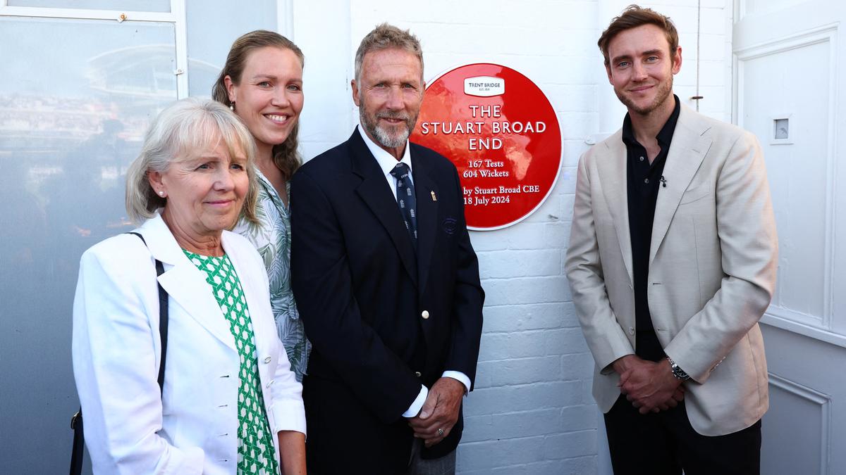 England pace legend Stuart Broad unveils ‘Pavilion End’ named after him at Trent Bridge