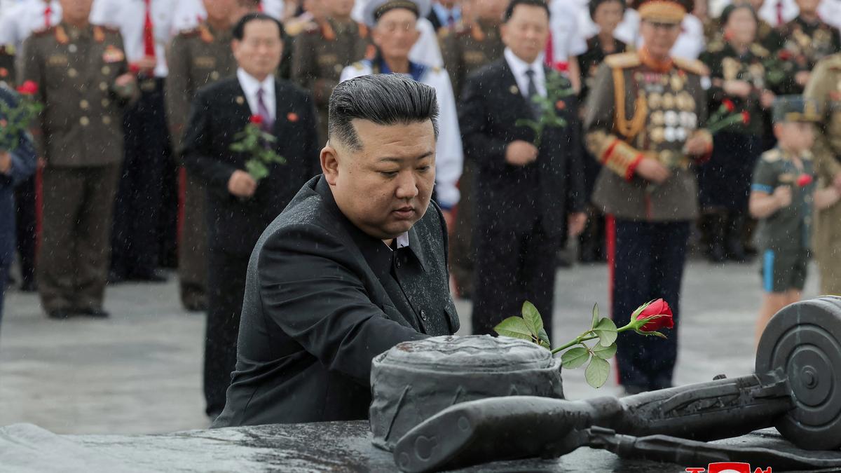 North Korea’s Kim calls for ‘people’s paradise’ marking Korean War ‘Victory Day’