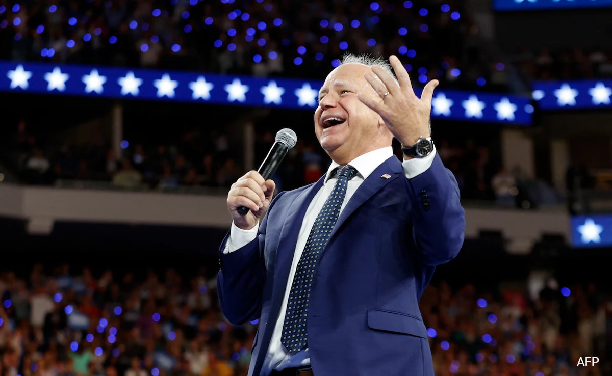 Donald Trump Amplifies False Claims Against Kamala Harris’ Veep Pick Tim Walz