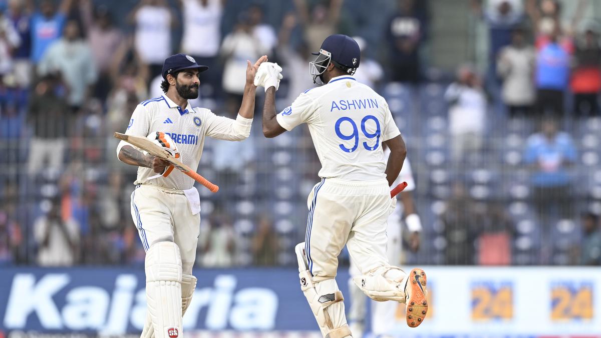 Ashwin-Jadeja tango saves India after Hasan Mahmud’s early strikes