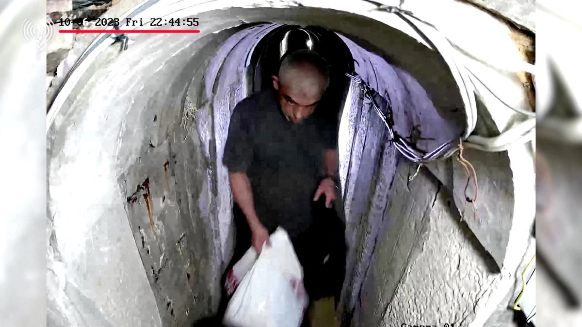 Israel shows video of Hamas chief Sinwar in Gaza tunnel on eve of October 7 attack
