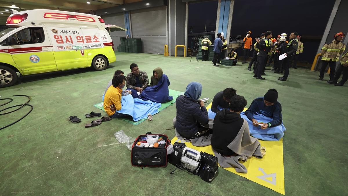 At least two dead, 12 missing after a fishing boat sinks off South Korea’s Jeju island