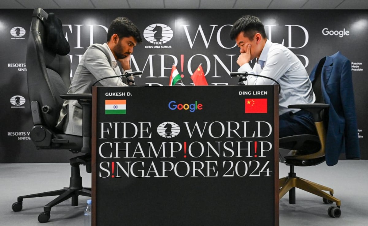 D Gukesh Draws With Ding Liren In Second Game Of World Chess Championship