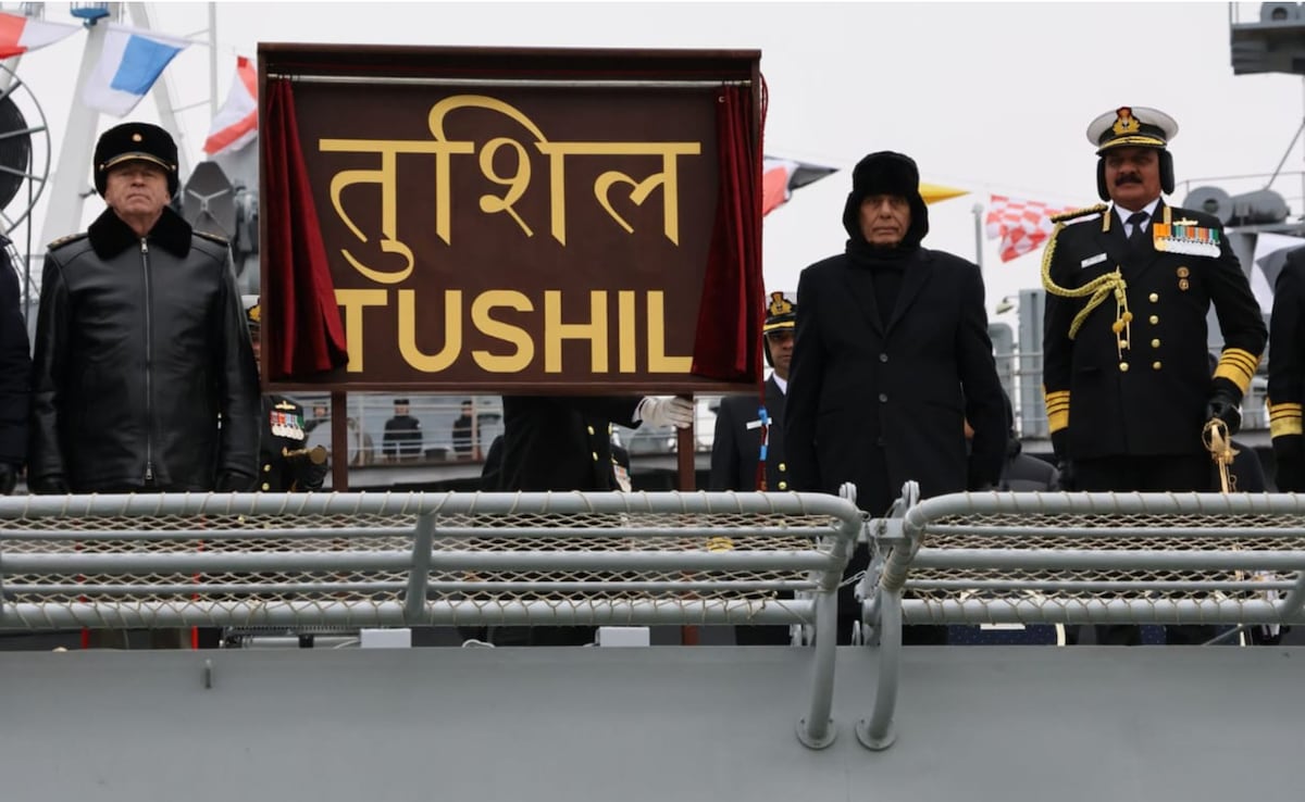 Indian Navy Inducts Russia-Made Guided Missile Frigate INS Tushil