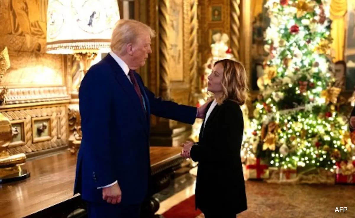 Italian PM Giorgia Meloni’s Surprise Visit To Trump At Mar-a-Lago