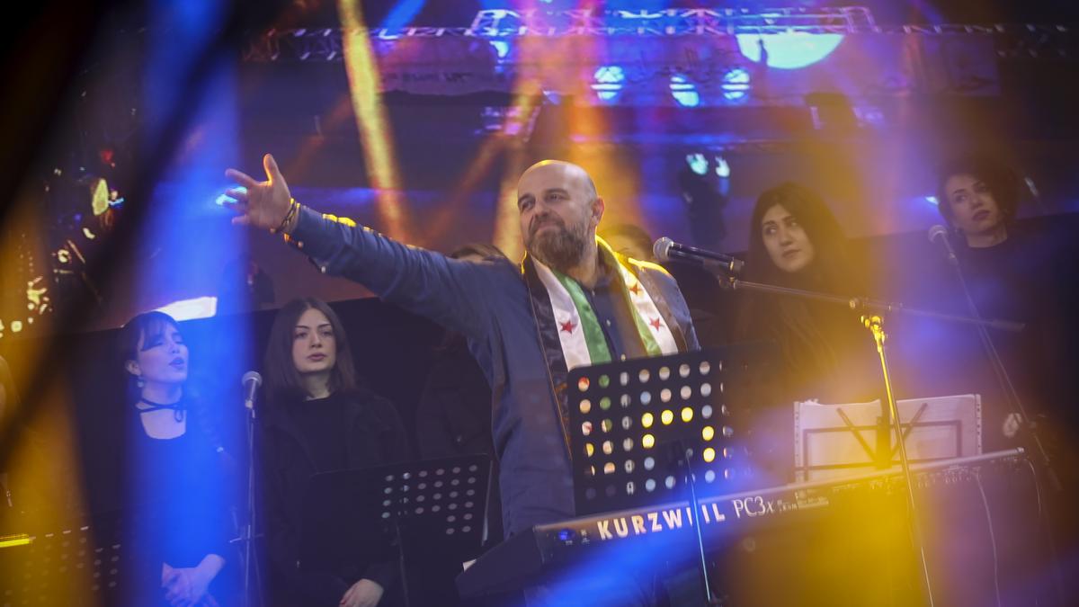 Syrians celebrate month since Assad overthrown with revolutionary songs in Damascus