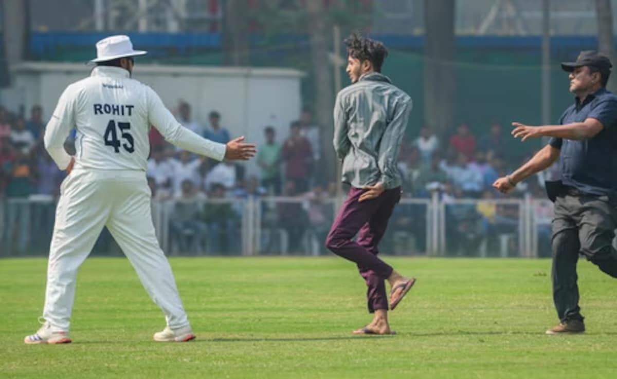 Fan Invades Ranji Trophy Match To Meet Rohit Sharma. India Captain Does This. Video