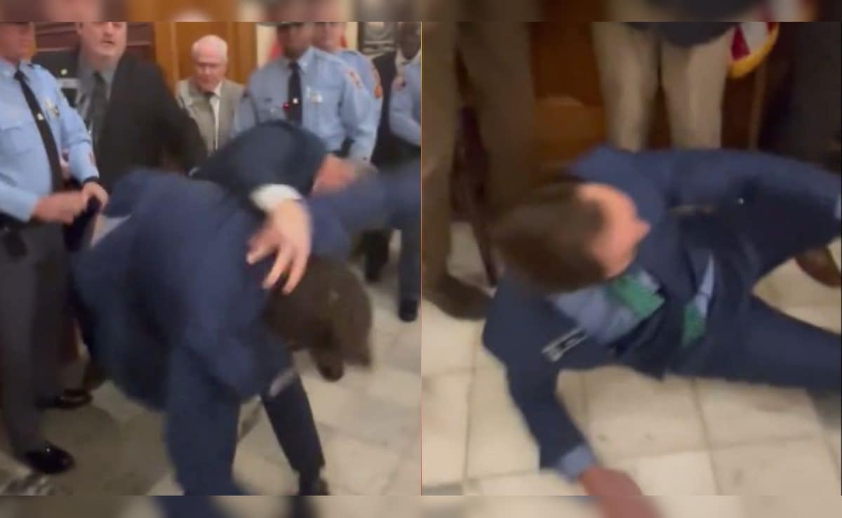 Georgia State Senator Colton Moore Thrown To Ground Trying To Enter House Chamber