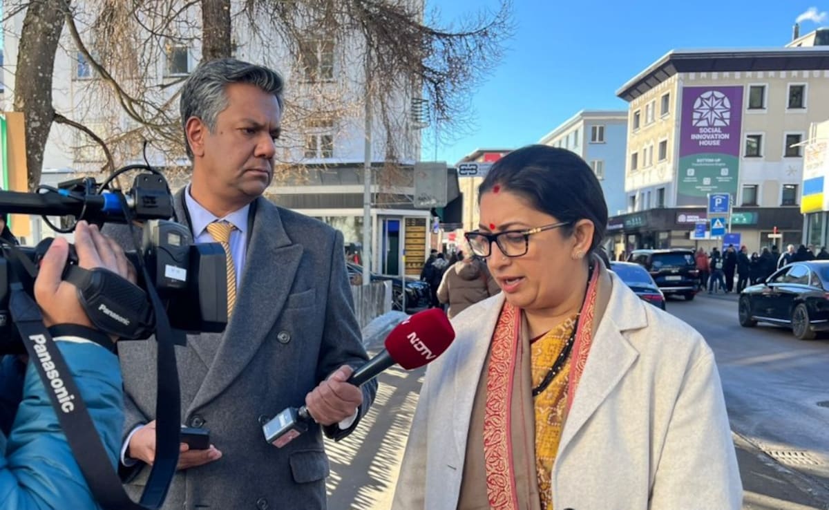 At Davos, Smriti Irani On Perils Of Not Seeing Productivity From Health Perspective