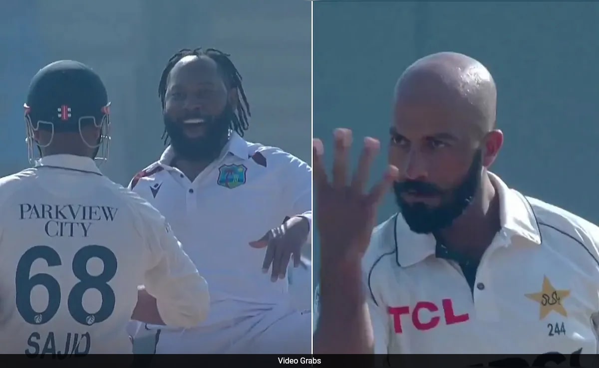 Mocked By Pakistan Star Sajid Khan After Dismissal, West Indies Spinner Takes Epic Revenge. Video