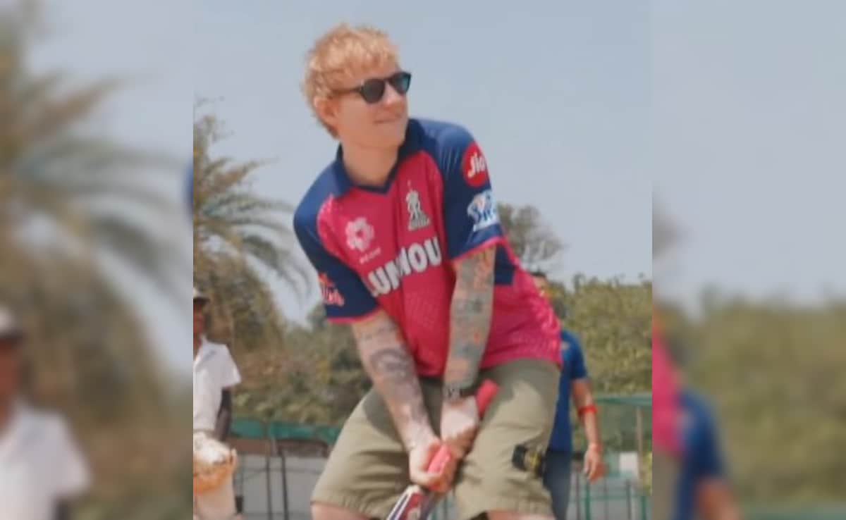 Ed Sheeran Plays Cricket With Rajasthan Royals Stars, Pays Tribute To Shane Warne
