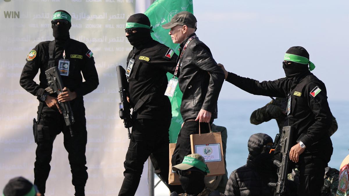 Gaza ceasefire: Hamas hands over three hostages to Red Cross