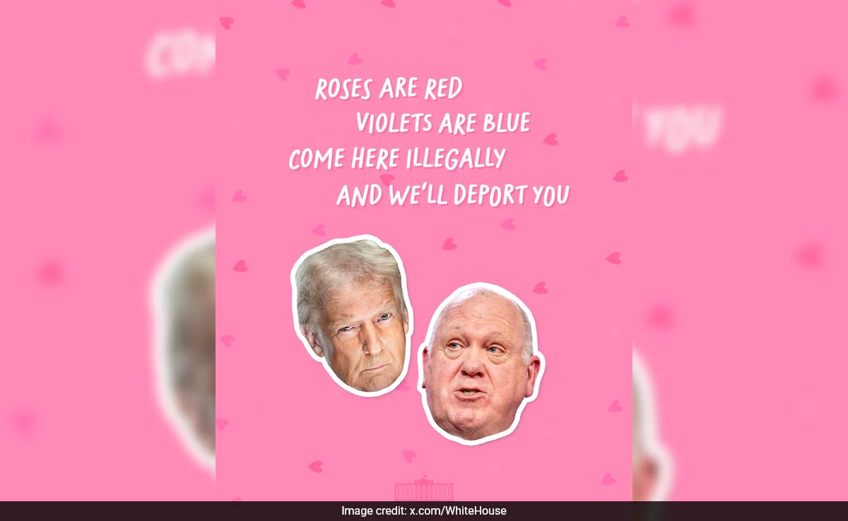 White House Valentine Post Targets Migrants